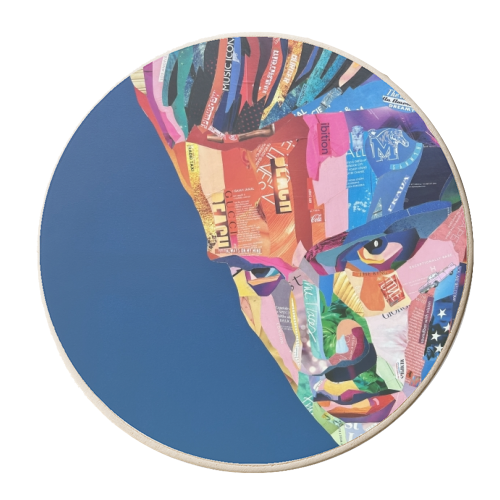 The King - personalised beer coaster by Kirstie Taylor