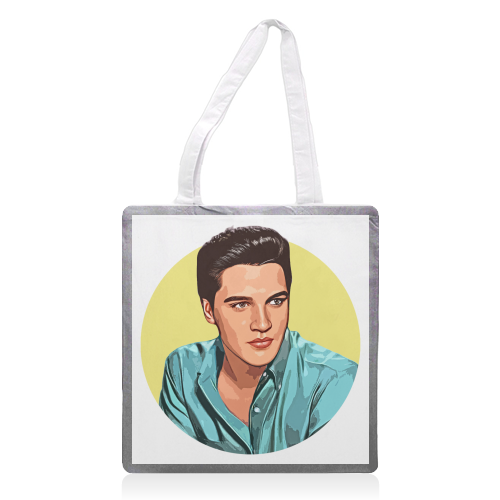 The King - printed canvas tote bag by DOLLY WOLFE
