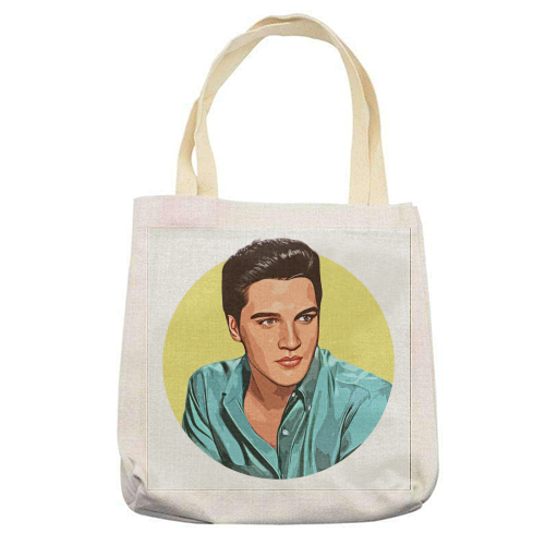 The King - printed canvas tote bag by DOLLY WOLFE
