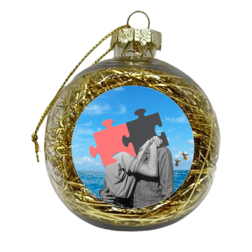 The kiss - xmas bauble by Maya Land