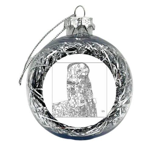 THE KISS - xmas bauble by Lily Humphreys