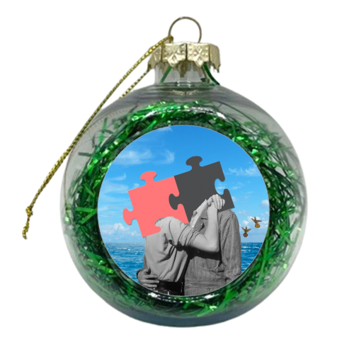 The kiss - xmas bauble by Maya Land