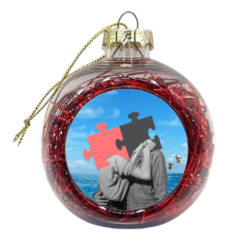 The kiss - xmas bauble by Maya Land
