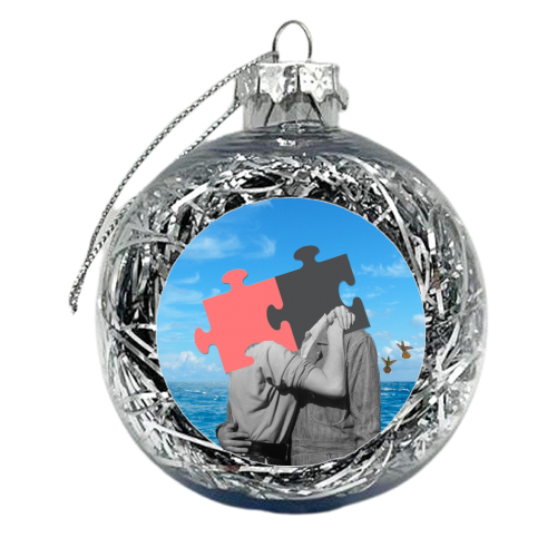 The kiss - xmas bauble by Maya Land