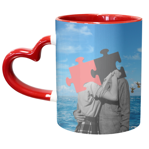 The kiss - unique mug by Maya Land