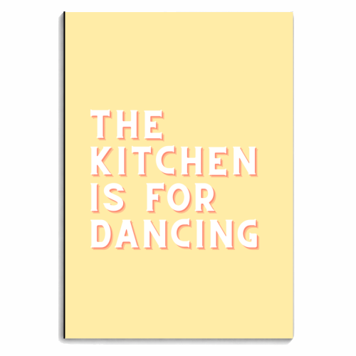 The kitchen is for dancing - personalised A4, A5, A6 notebook by Proper Job Studio