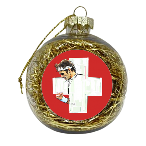 The Last Match - xmas bauble by Beverley Rae