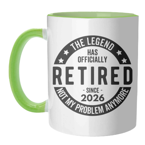 The Legend Has Officially Retired Since 2026 - unique mug by timsal shol