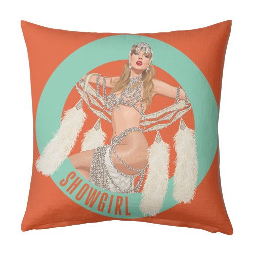 Showgirl - designed cushion by Claire Atwood
