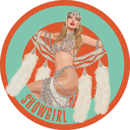 Showgirl - Die Cut Sticker by Claire Atwood