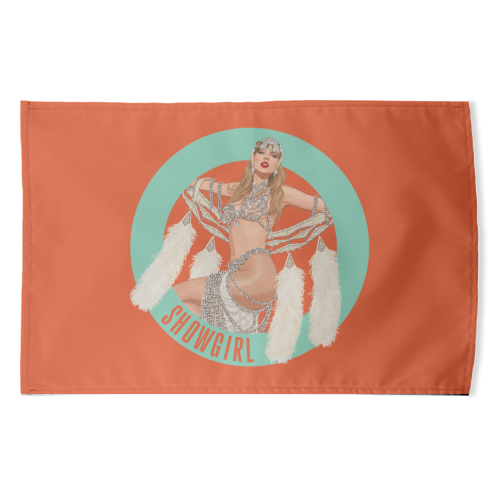 Showgirl - funny tea towel by Claire Atwood