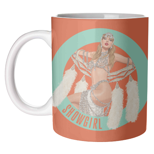 Showgirl - unique mug by Claire Atwood