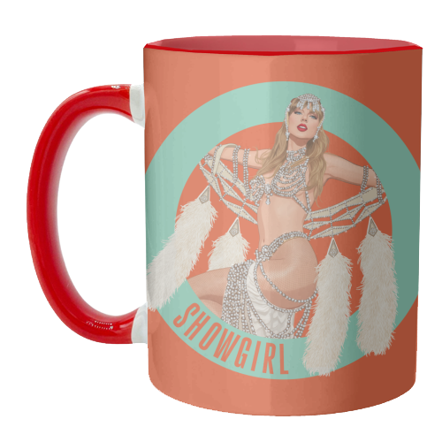 Showgirl - unique mug by Claire Atwood