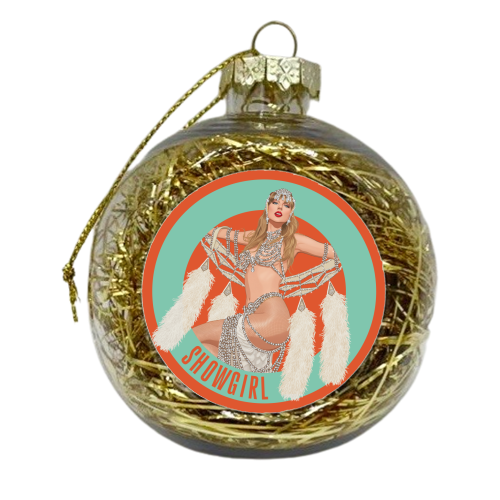 Showgirl - xmas bauble by Claire Atwood