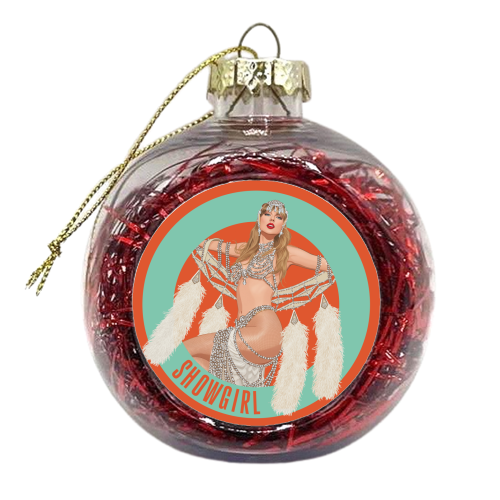 Showgirl - xmas bauble by Claire Atwood