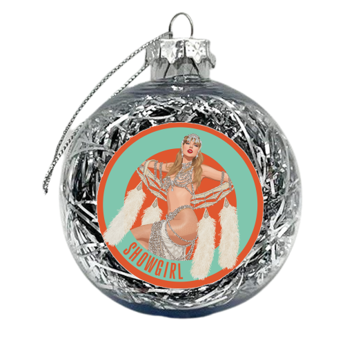 Showgirl - xmas bauble by Claire Atwood