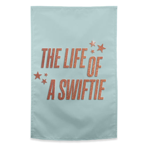 Showgirl The Life Of A Swiftie typography print - funny tea towel by The Girl Next Draw