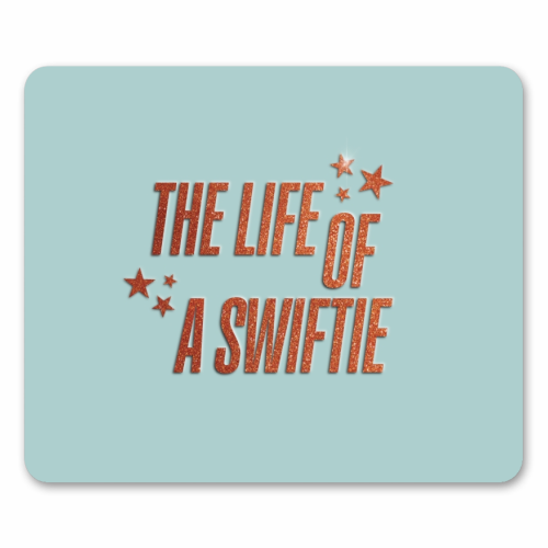 Showgirl The Life Of A Swiftie typography print - mouse mat by The Girl Next Draw