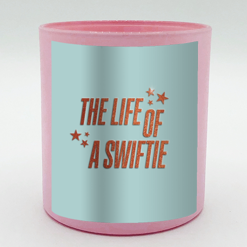 Showgirl The Life Of A Swiftie typography print - scented candle by The Girl Next Draw