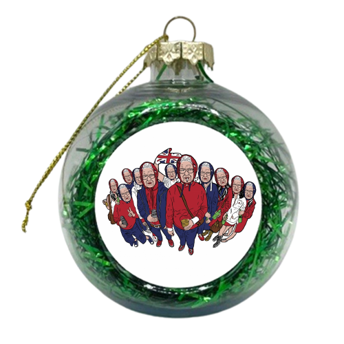 The Liz Gang - xmas bauble by Si Gross