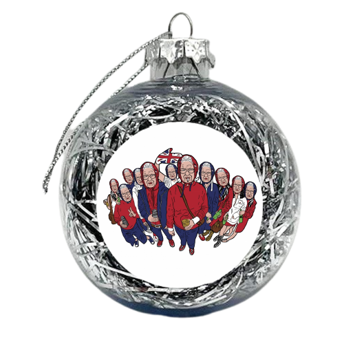 The Liz Gang - xmas bauble by Si Gross