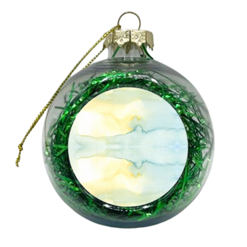The Loch Watercolour Wash - xmas bauble by Dizzywonders