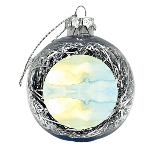 The Loch Watercolour Wash - xmas bauble by Dizzywonders