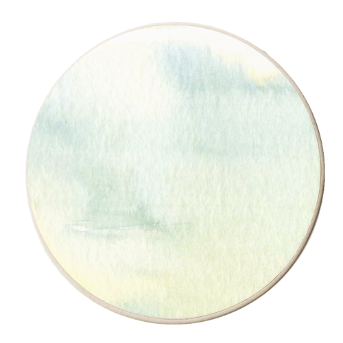 The Loch Watercolour Wash - personalised beer coaster by Dizzywonders