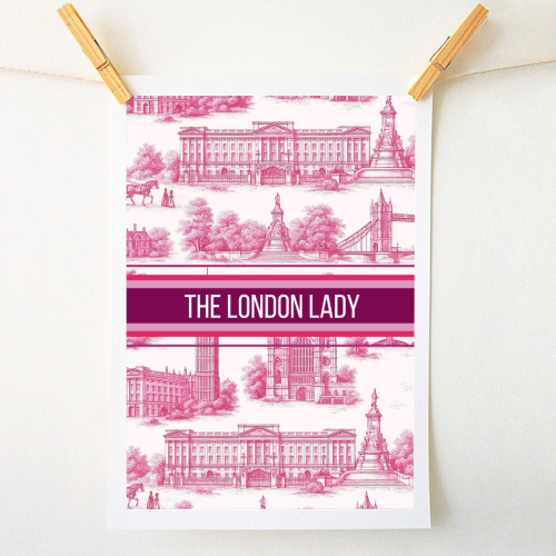 THE LONDON LADY - A1 - A4 art print by Lilly Rose