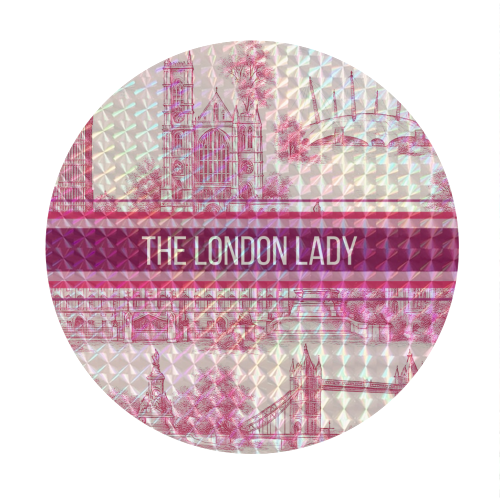 THE LONDON LADY - Circle Sticker by Lilly Rose