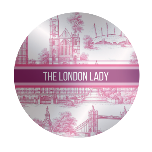 THE LONDON LADY - Circle Sticker by Lilly Rose