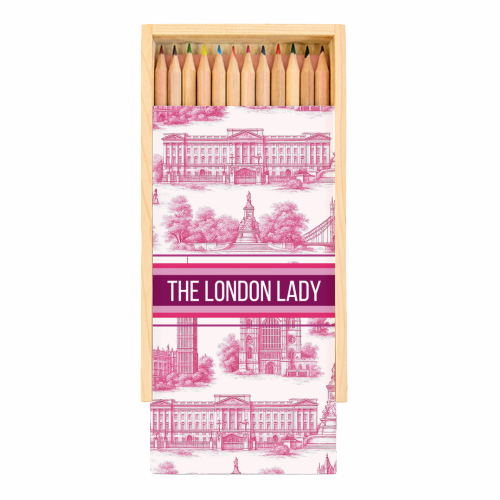 THE LONDON LADY - Coloured Pencils with Box by Lilly Rose