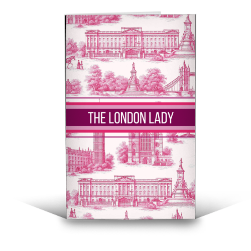 THE LONDON LADY - funny greeting card by Lilly Rose