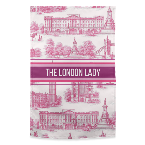 THE LONDON LADY - funny tea towel by Lilly Rose