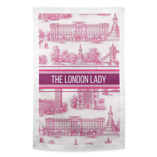 THE LONDON LADY - funny tea towel by Lilly Rose