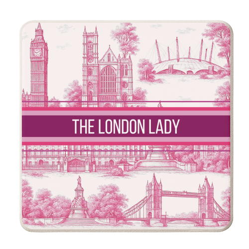 THE LONDON LADY - personalised beer coaster by Lilly Rose