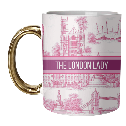 THE LONDON LADY - unique mug by Lilly Rose