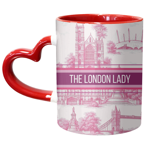 THE LONDON LADY - unique mug by Lilly Rose