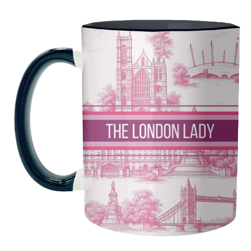 THE LONDON LADY - unique mug by Lilly Rose