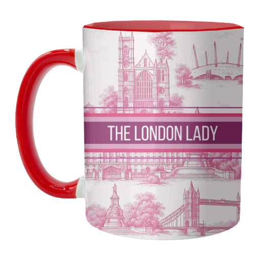 THE LONDON LADY - unique mug by Lilly Rose