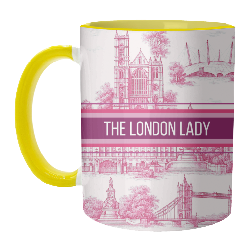 THE LONDON LADY - unique mug by Lilly Rose
