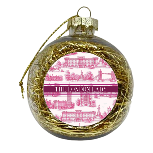 THE LONDON LADY - xmas bauble by Lilly Rose