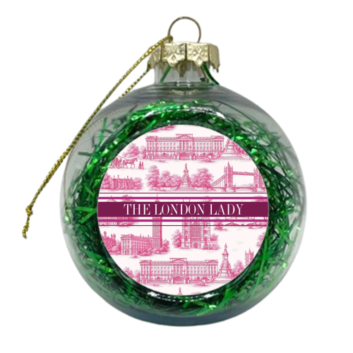 THE LONDON LADY - xmas bauble by Lilly Rose