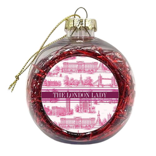 THE LONDON LADY - xmas bauble by Lilly Rose