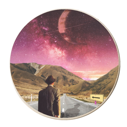 The Long Way Home | Galaxy - personalised beer coaster by OhMC! Designs