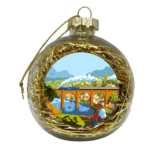 The Mallard at Knaresborough - xmas bauble by Stephen Millership