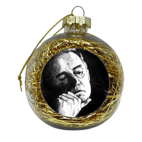 The Man In Black - Johnny Cash - xmas bauble by Daniel Cash