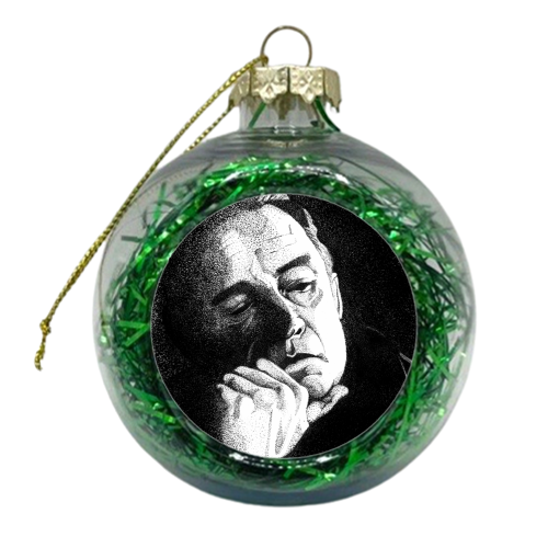 The Man In Black - Johnny Cash - xmas bauble by Daniel Cash