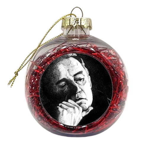 The Man In Black - Johnny Cash - xmas bauble by Daniel Cash