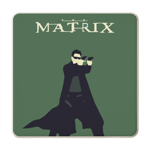 The Matrix - personalised beer coaster by Danny Welch